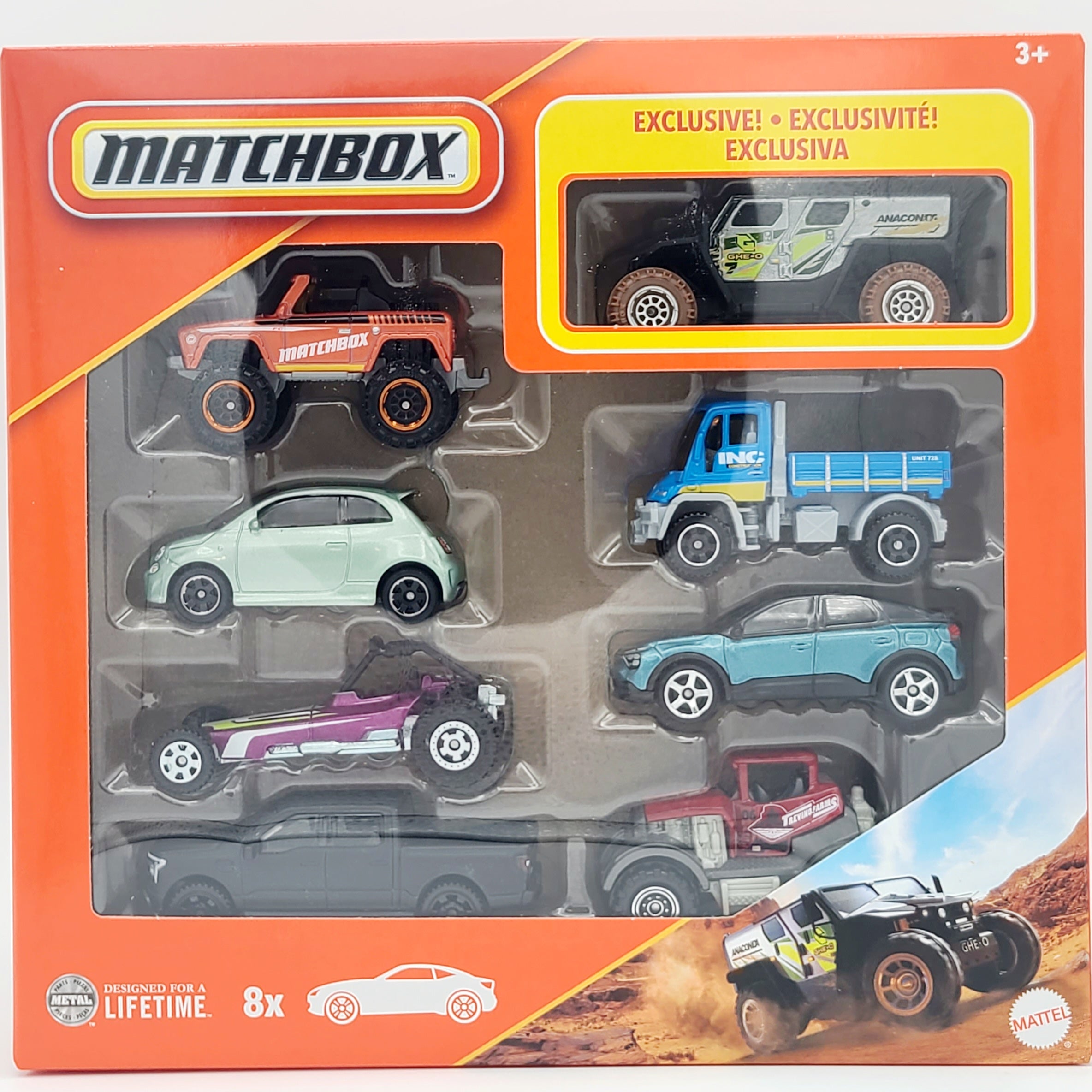 Matchbox 8 Pack - Exclusive GHE-O Rescue (2025 Mix 3)